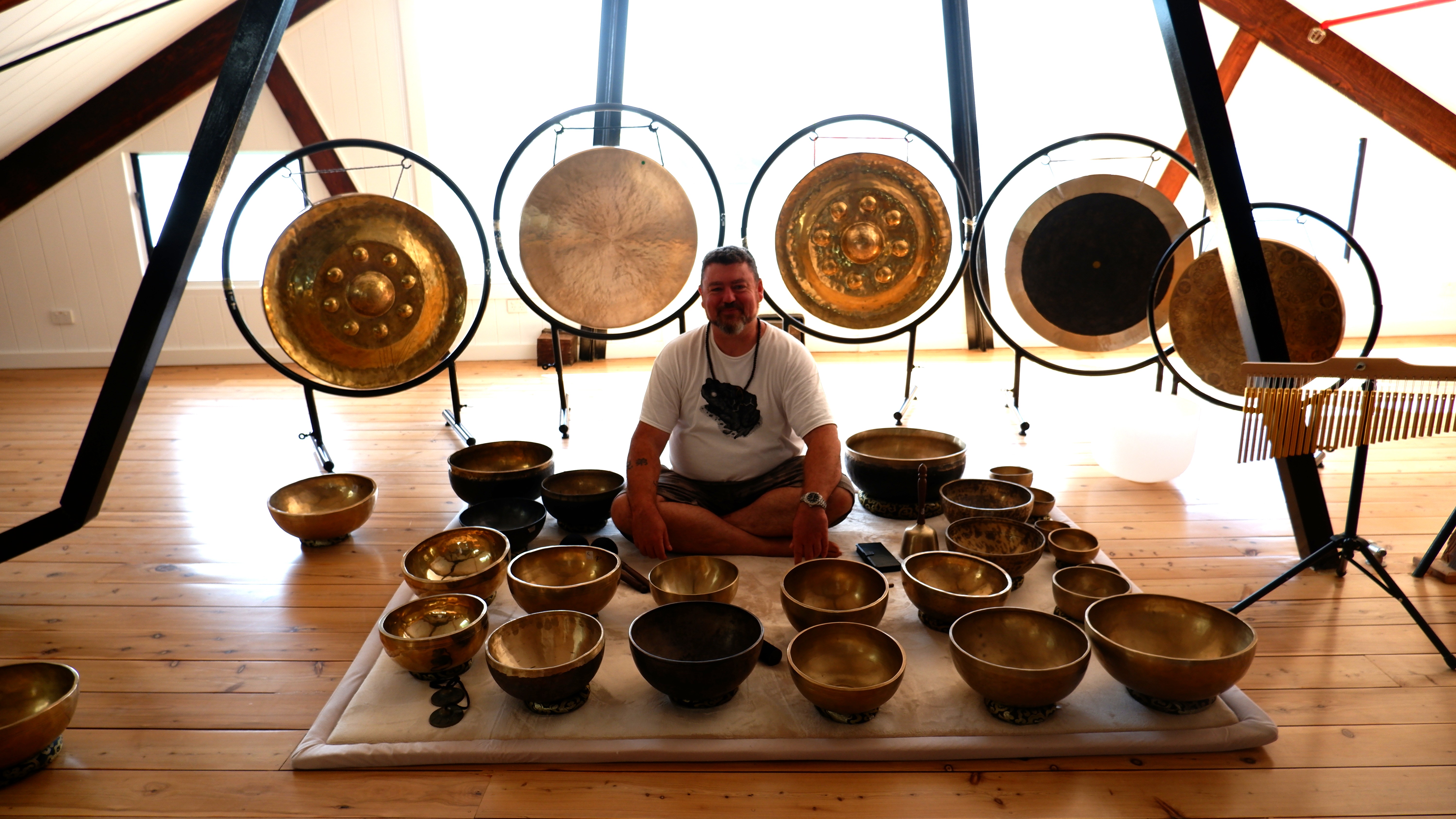 Sound healing session