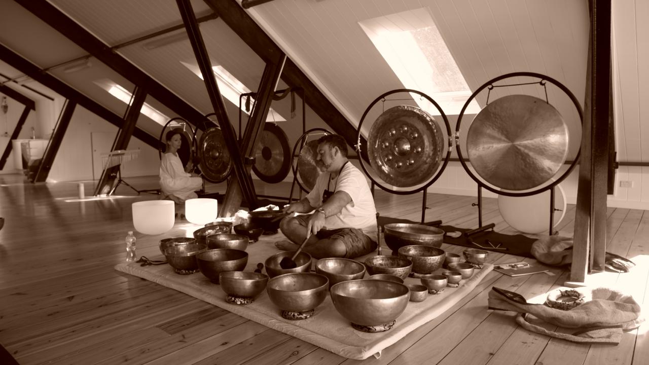 Sound healing session